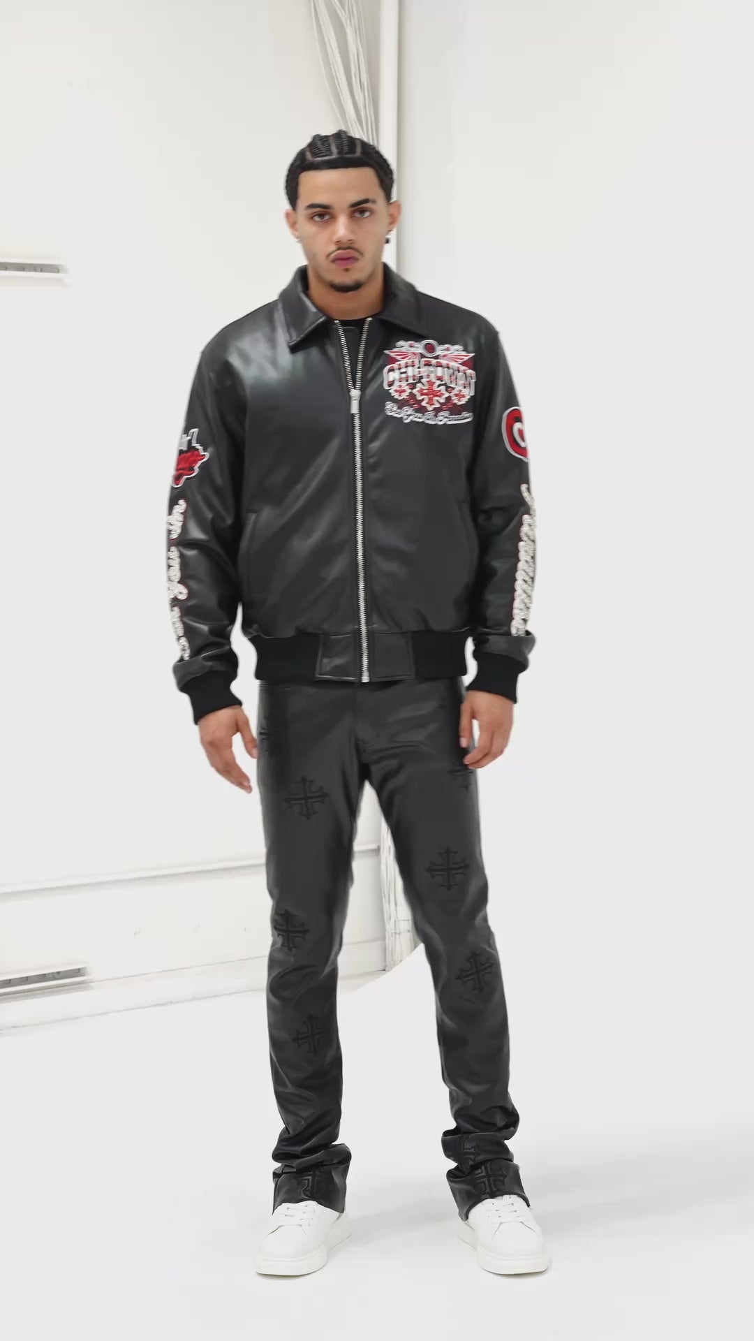 Windy City Varsity Jacket (Black) – See You In Paradise