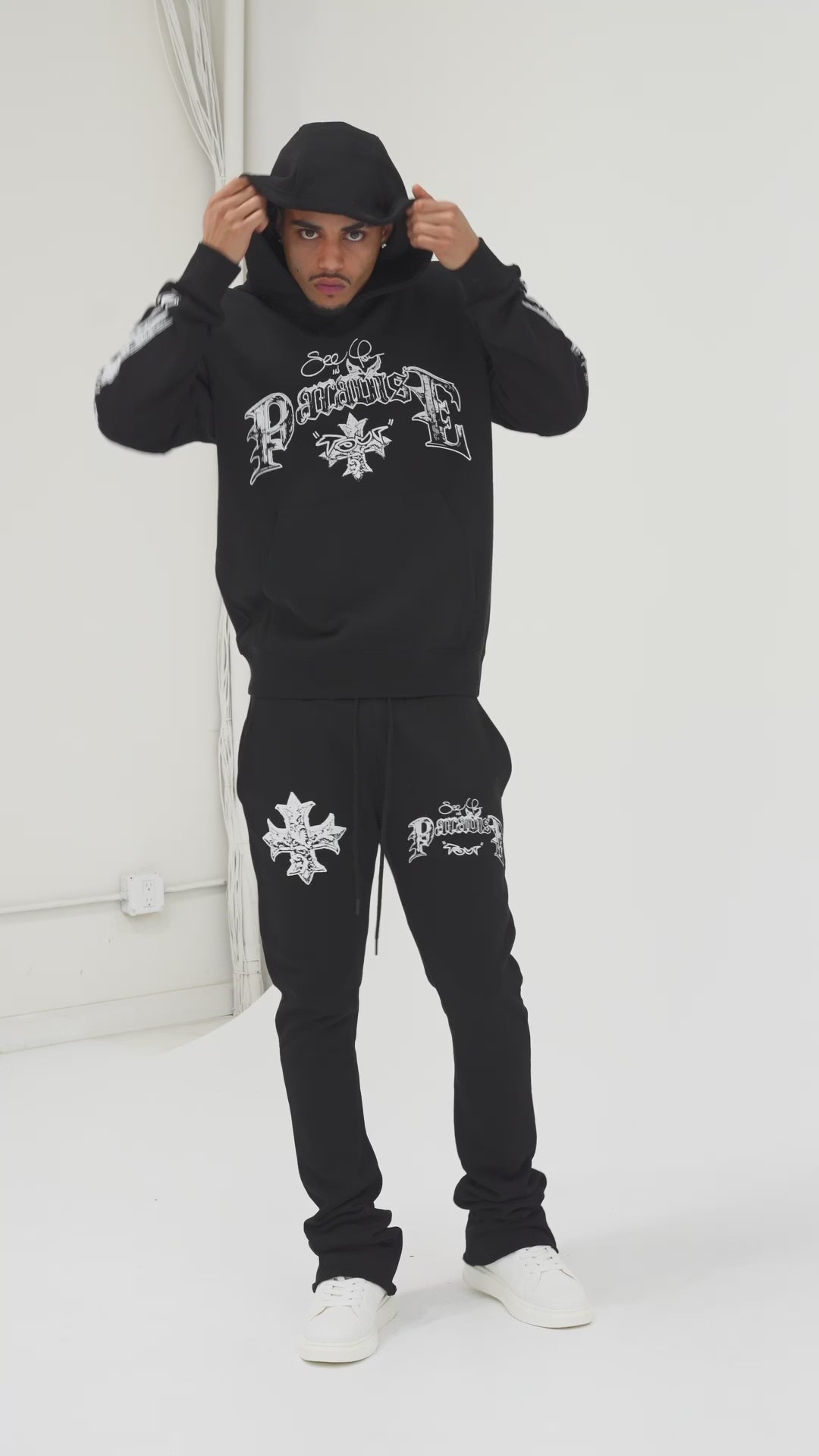 Paradise Tour Pullover Hoodie (Black) – See You In Paradise